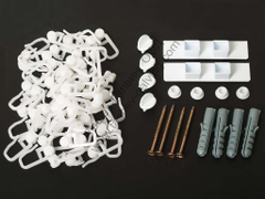 Кука Karpol за корниз двуканален 400 см комплект бяла - product - 172 KLF 259