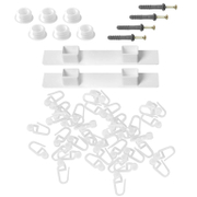 Кука Karpol за корниз триканален 150 см комплект бяла - product - 172 KLF 260