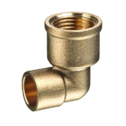 Коляно CherBros месингово с вътрешна резба за запояване ф 18 мм х 1/2, 90 °, 0930 - product - 173 VDG 143
