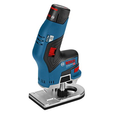 Фреза Bosch за кантиране   с 2 батерии и зарядно, 13 000 об./мин, ф 6-8 мм, GKF 12V-8