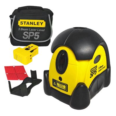 Точков лазерен нивелир Stanley линеен с 5 точки   30 м, 0.2 мм/м, SP5