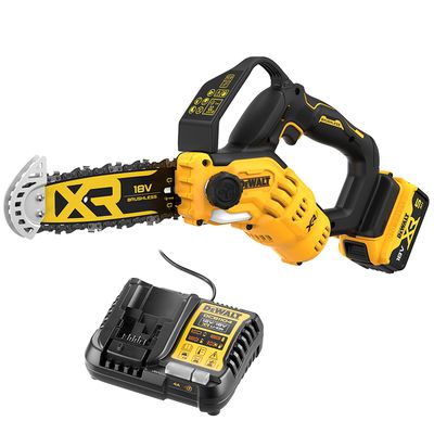 Акумулаторна резачка за дърва DeWALT    с 1 батерия и зарядно, 18 V, 5 Ah, 20 см, DCMPS520P1