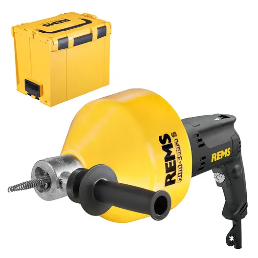 Машина REMS за почистване на тръби и канали електрическа  630 W, ф 8 мм, 7.5 м Mini-Cobra S