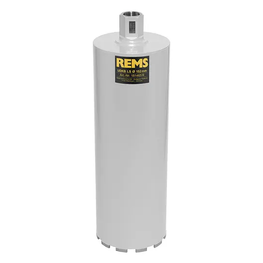 Боркорона за бетон и армиран бетон REMS с диамантени сегменти и резба UNC 1 1/4"   152х420 мм UDKB LS