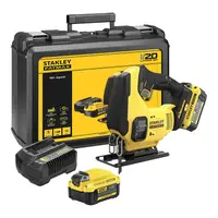 Акумулаторен прободен трион зеге Stanley    с 2 батерии и зарядно, 18 V, 4 Ah, 0-2500 хода/мин, 19 мм, SFMCS600M2K