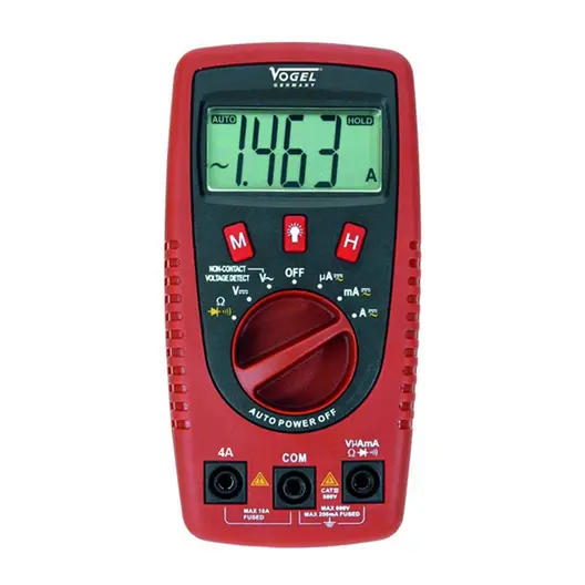 Дигитален мултицет Vogel    с LCD дисплей, CAT III / 300 V, 640382