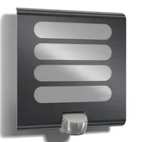 LED лампа Steinel фасадна  със сензор 7.5 W, 251 мм, 3000 K, 230 V, L 224 LED