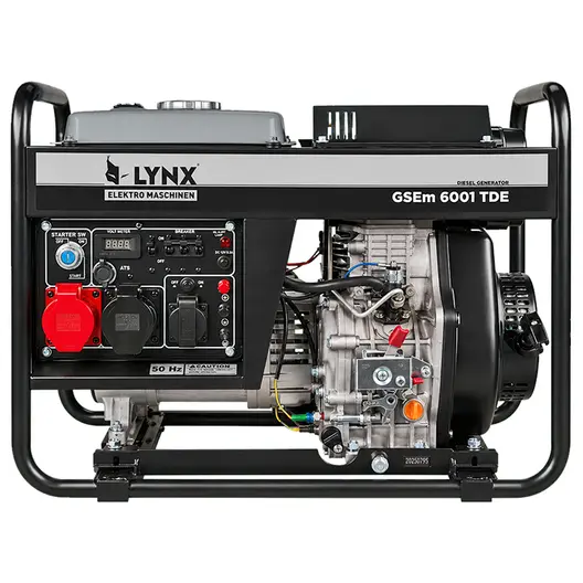Дизелов генератор за ток LYNX Elektro Maschinen монофазен   5500 W, 16 A, 230 V, GSEm 6000 TDE