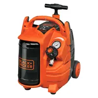 Електрически безшумен безмаслен компресор Black & Decker    1.5 к.с., 5 л, 180 л/мин, 8 bar, BD195/5-MY-T