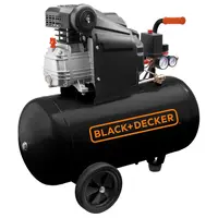 Електрически компресор Black & Decker    2 к.с., 50 л, 210 л/мин, 8 bar, BD205/50