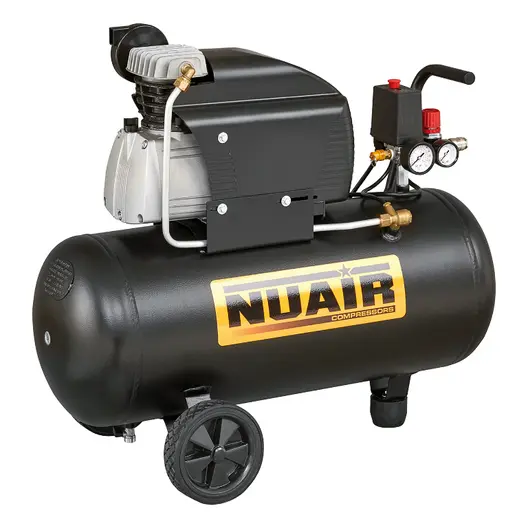 Електрически компресор NUAIR    2.5 к.с., 50 л, 260 л/мин, 10 bar, MK285/50