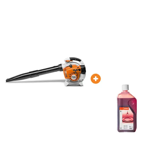 Въздуходувка STIHL бензинова 800 W, 27.2 см3, 780 м3/ч BG 86 с масло STIHL двутактово 1 л HP
