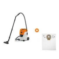 Прахосмукачка STIHL за сухо и мокро почистване 1400 W, 3600 л/мин, 20 л SE 62E с торбичка STIHL филтърна за прахосмукачка 20 л, текстил, SE61, SE61E, SE62, SE62E