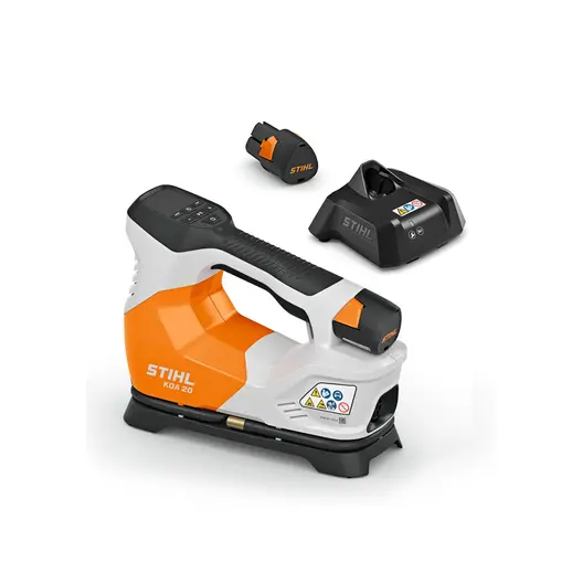Компресор STIHL за помпане на гуми с 1 батерия и зарядно, 10.8 V, 2.1 Ah, 10.3 bar KOA 20