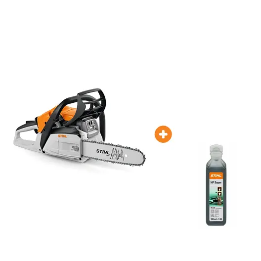 Бензинова резачка за дърва STIHL 1200 W, 35 см, 3/8 ", 1.1 мм MS 162 с масло STIHL двутактово 0.1 л HP Super