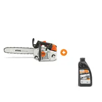 Бензинова резачка за дърва STIHL 1800 W, 35 см, 3/8 ", 1.3 мм MS 201 TC-M с масло STIHL за вериги на верижни триони 1 л ForestPlus