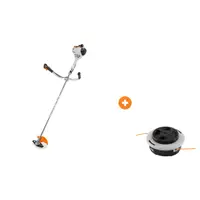 Моторна коса STIHL 0.75 kW, 1 к.с., 27.2 см3 FS 55 с глава за тример с корда STIHL двуконечна полуавтоматична 120 мм, за корда 2.4-2.7 мм, FS 55, FS 70 C-E, FS80, FS 87, FS 90, FS 100, FS 120, FS 130, FS 250 AutoCut C 26-2