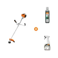 Моторна коса STIHL 1.55 kW, 2.1 к.с., 36.3 см3 FS 235 с масло STIHL двутактово 0.1 л HP Super и препарат за почистване на смола и масла STIHL 0.5 л VarioClean Eco