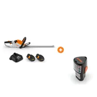 Храсторез STIHL акумулаторен с 2 батерии и зарядно, 10.8 V, 2.6 Ah, 500 мм HSA 40 с акумулаторна батерия STIHL Li-Ion за електроинструменти 10.8 V, 2.6 Ah AS 2