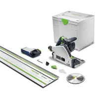 Ръчен потапящ се циркуляр Festool акумулаторен с шина   без батерия и зарядно, 18 V, ф 160 мм, 3500-5200 об./мин, TSC 55 KSEB-Basic-FS