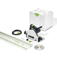 Ръчен потапящ се циркуляр Festool електрически  с подарък шина 1200 W, ф 160 мм, 2000-5800 об./мин, TS 55 FEBQ-Plus-FS