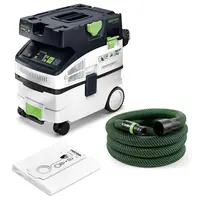 Прахосмукачка Festool за сухо и мокро почистване   1200 W, 230 V, 3700 л/мин, 15 л, клас L, Cleantec CTL MIDI I