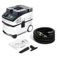 Прахосмукачка Festool за сухо и мокро почистване   1200 W, 230 V, 3700 л/мин, 15 л, Cleantec CT 15
