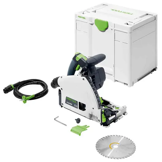 Ръчен потапящ се циркуляр Festool електрически   1500 W, ф 168 мм, 3000-6800 об./мин, TS 60 KEBQ-Plus