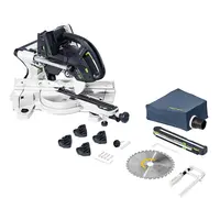 Акумулаторен настолен циркуляр Festool потапящ с герунг и с изтегляне   без батерия и зарядно, 36 V, 216 мм, 1300-1800/3500 об./мин, 60 °, Kapex KSC 60 EB-Basic