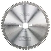 Диск циркулярен за рязане DeWALT на дърво фино напречно надлъжно с HM пластини   250 мм, 30 мм, 3 мм, 96 z, Extreme