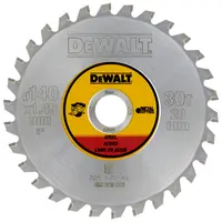 Диск циркулярен за рязане DeWALT на метали с HM пластини   140 мм, 20 мм, 1.49 мм, 30 z, Steel