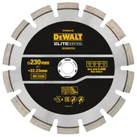 Диск диамантен за сухо и мокро рязане DeWALT на асфалт   230 мм, 22.23 мм, Elite