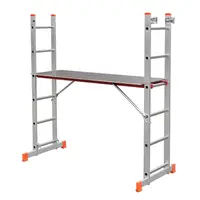 Стълба алуминиева STS тип скеле   2x6 бр., 150 кг, 3 м, 