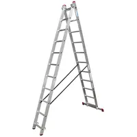 Стълба алуминиева Krause двураменна професионална   2x11 бр., 150 кг, 6.2 м, Corda
