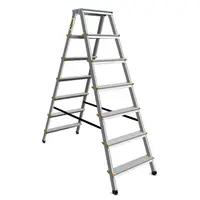 Стълба алуминиева Drabest двустранна домакинска   2x7 бр., 125 кг, 3.46 м, DD