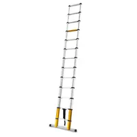 Стълба алуминиева Drabest еднораменна телескопична   1x13 бр., 150 кг, 4.55 м, MAX Telescopic PRO