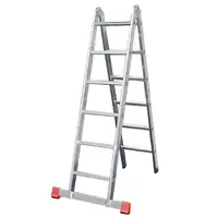 Стълба алуминиева Krause двураменна професионална   2x6 бр., 150 кг, 4.4 м, TriMatic