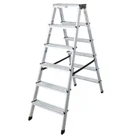 Стълба алуминиева Krause двустранна домакинска   2x6 бр., 150 кг, 2.85 м, Dopplo