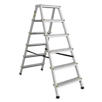 Стълба алуминиева Drabest двустранна домакинска   2x6 бр., 125 кг, 3.24 м, DD