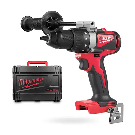 Акумулаторна бормашина Milwaukee    без батерия и зарядно, 18 V, 82 Nm, 0-550/0-1800 об./мин, 13 мм, M18 BLDD2-0X