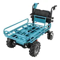Строителна количка Makita акумулаторна   без батерия и зарядно, 18+18 V, 300 кг, DCU604Z