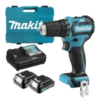 Акумулаторен винтоверт Makita с безчетков двигател   с 2 батерии и зарядно, 12 V, 1.5 Ah, 35 Nm, 0.8-10 мм, DF332DWYE