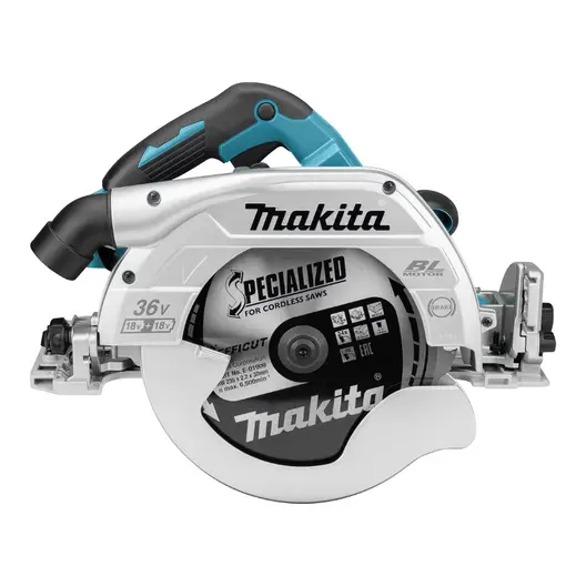 Акумулаторен ръчен циркуляр Makita    без батерия и зарядно, 36 V, ф 235 мм, 4500 об./мин, DHS900ZU