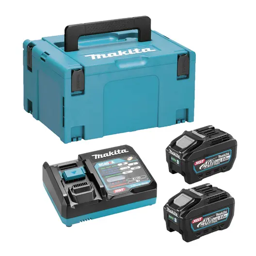 Акумулаторна батерия Makita Li-Ion със зарядно у-во   40 V, 5 Ah, 2 бр., 191V35-5