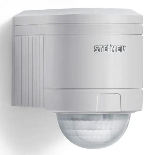 Сензор за движение Steinel инфрачервен външен   1000 W, 240 °, 12 м, бял, IS 240 DUO