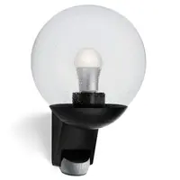 Фасадна лампа със сензор Steinel    60 W, E27, черна, 230 V, L 585 S