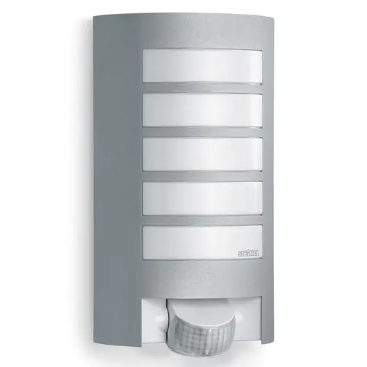 Фасадна лампа със сензор Steinel    60 W, E27, алуминий, 230 V, L 12