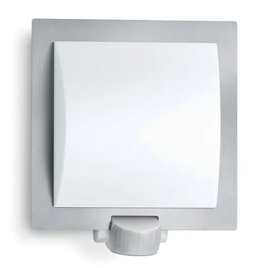 Фасадна лампа със сензор Steinel    60 W, E27, сребро, 230 V, L 20 S