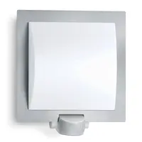 Фасадна лампа със сензор Steinel    60 W, E27, сребро, 230 V, L 20 S