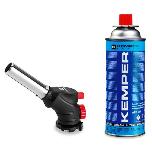 Газова горелка Kemper за пропан-бутан флакон с пиезо запалване   0.227 л, 1057KIT